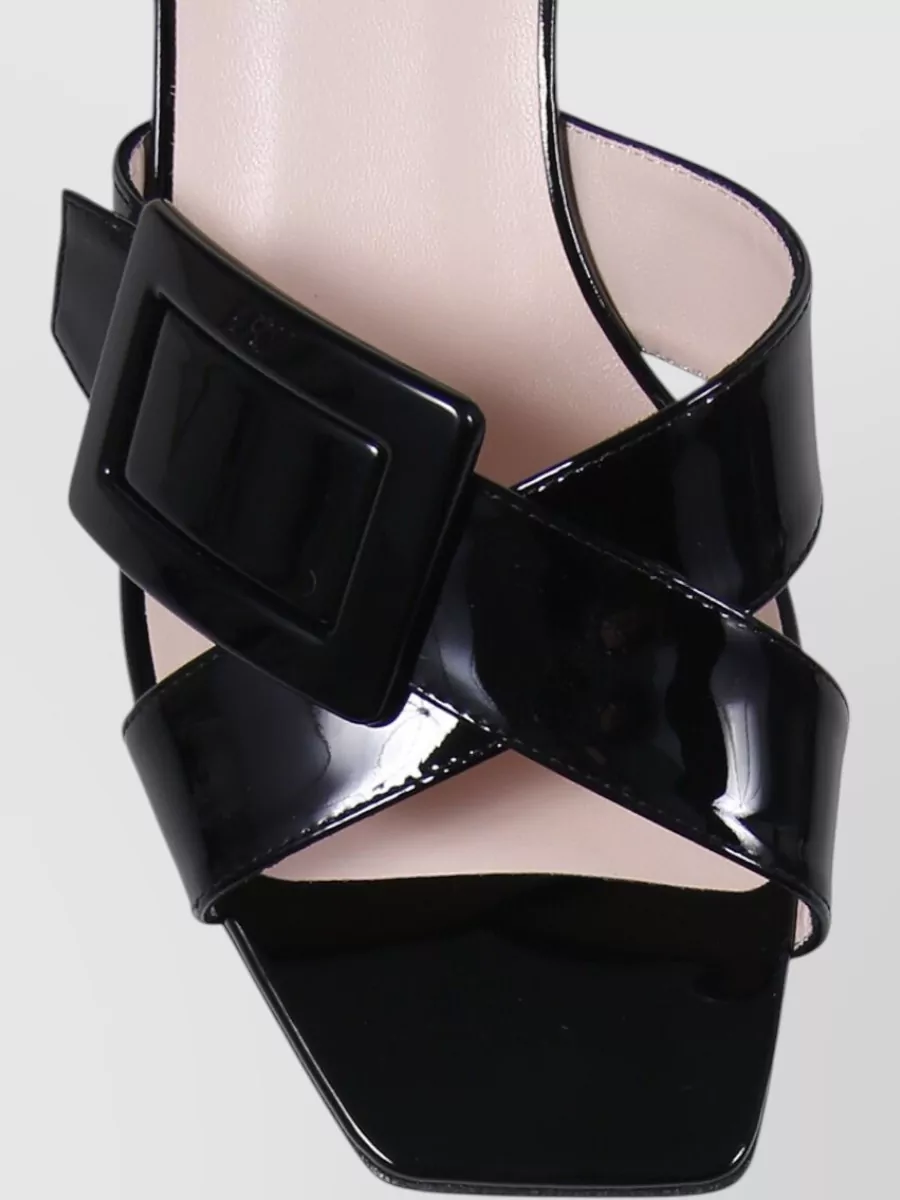 Roger Vivier Leather Mule Sandals
