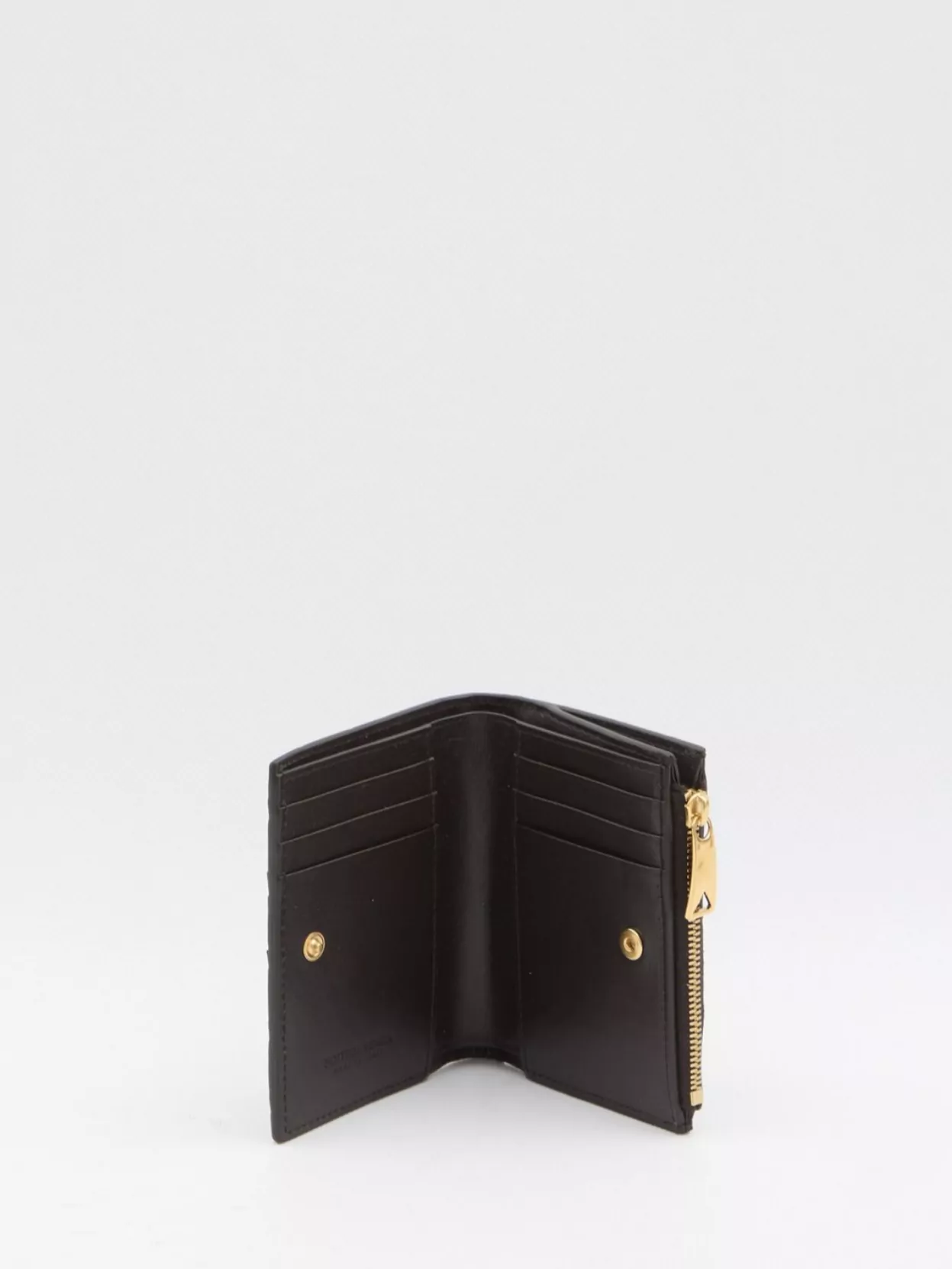 Bottega Veneta Small Bi-Fold Wallet Woven Texture
