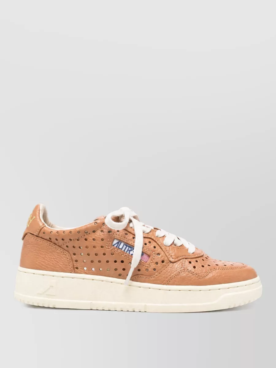 Autry Leather Lace-Up Sneakers