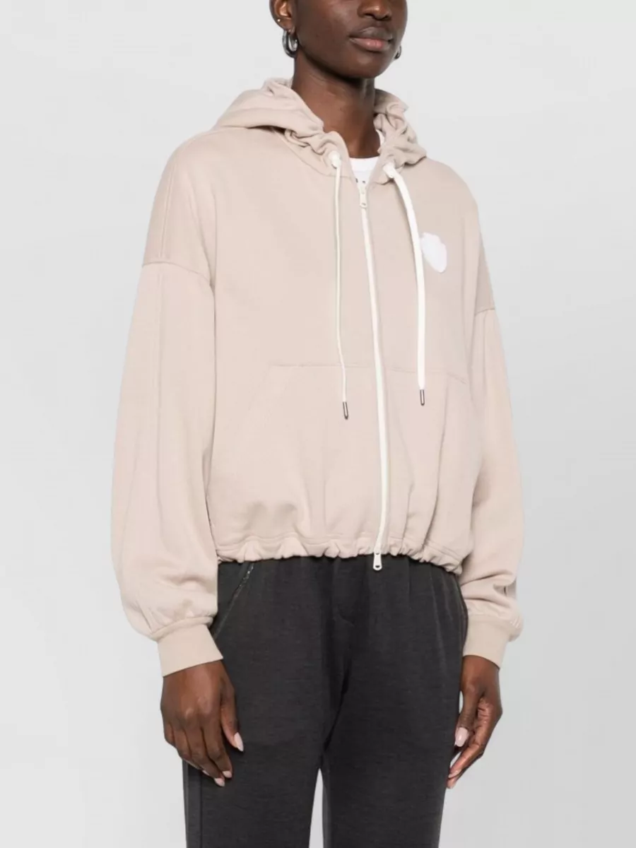 Brunello Cucinelli Cotton Logo-Patch Zip Hoodie