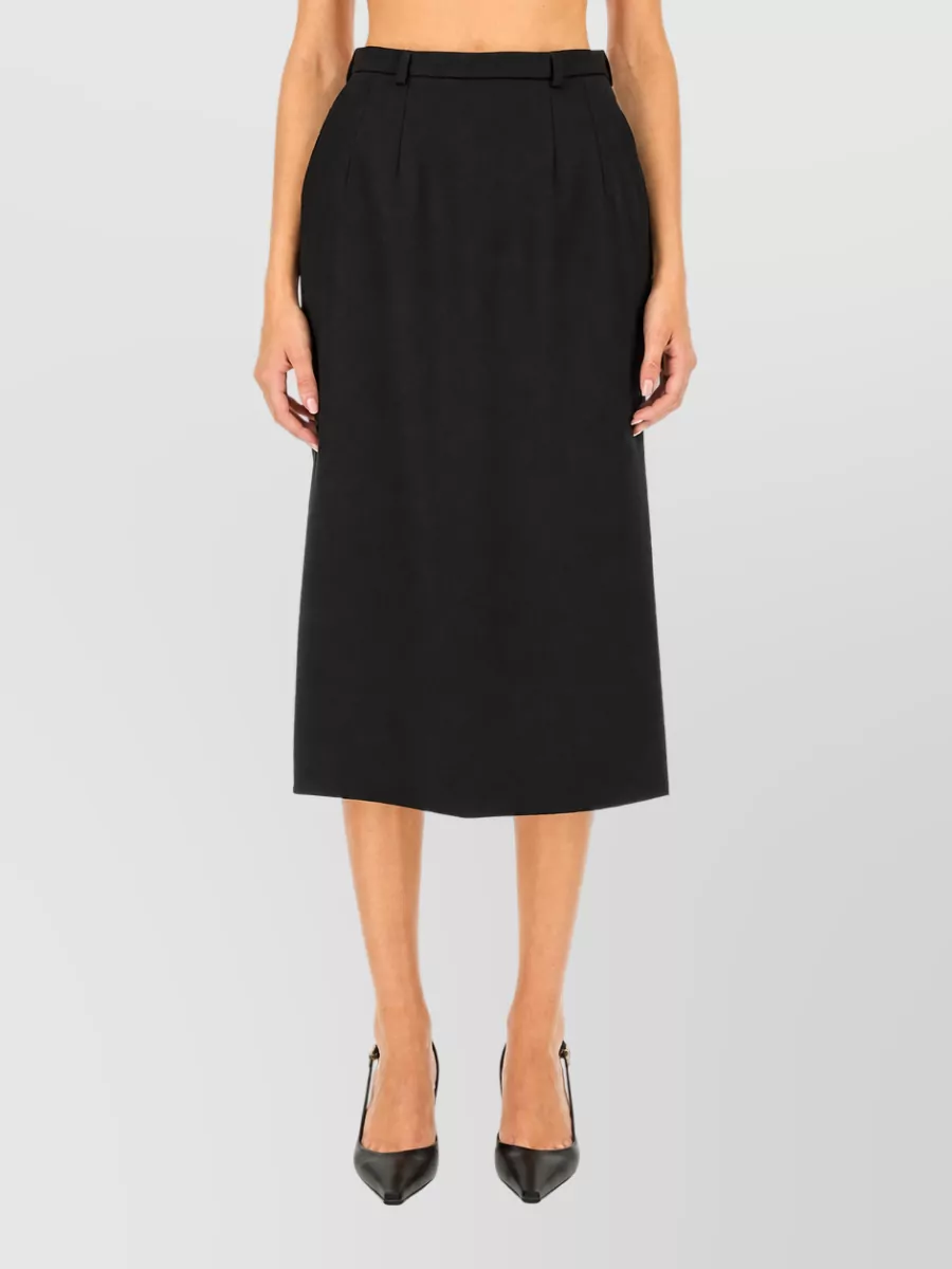 Dolce&Gabbana Virgin Wool Midi Skirt