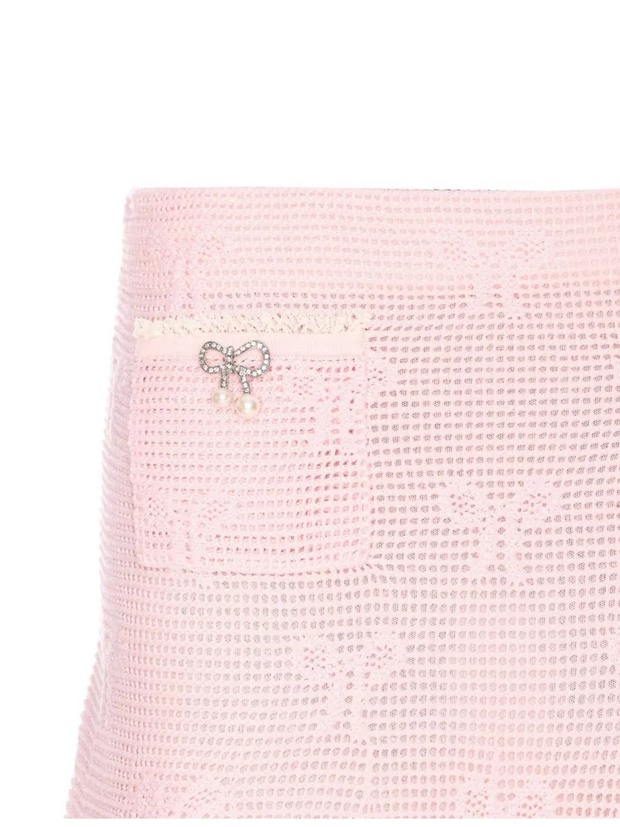 Self-portrait Knitted Mini Skirt