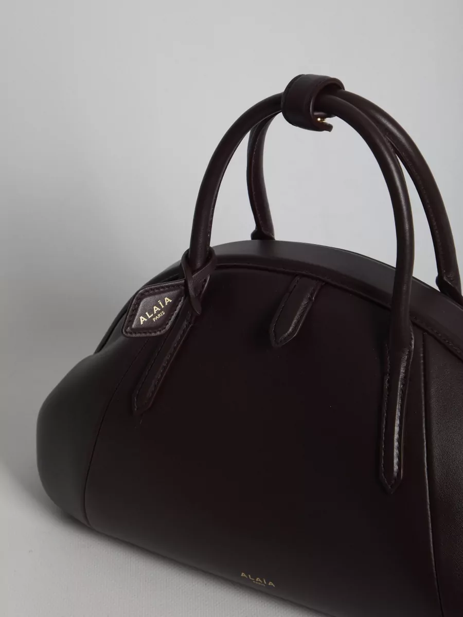 Alaïa Leather Top Handle Tote Bag