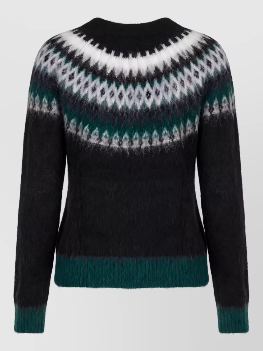 S Max Mara Mohair Wool Crew Neck Sweater