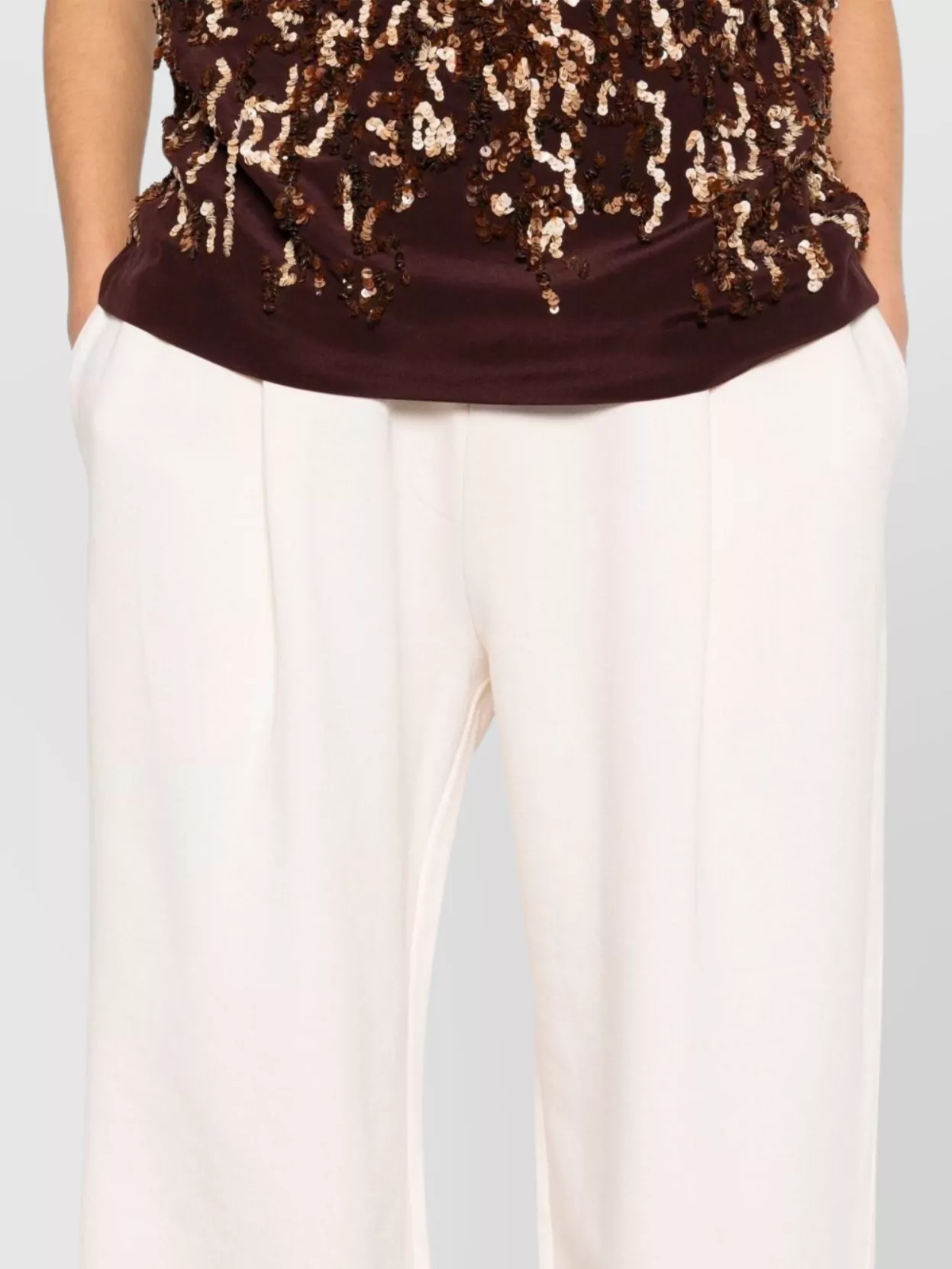 Dries Van Noten High Waist Pleated Front Wide-Leg Trousers