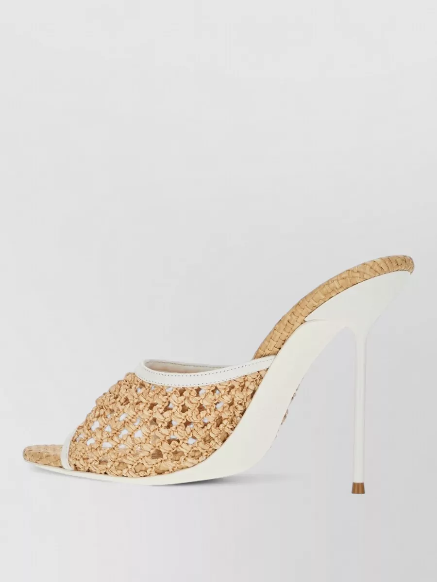 Paris Texas Raffia Mules