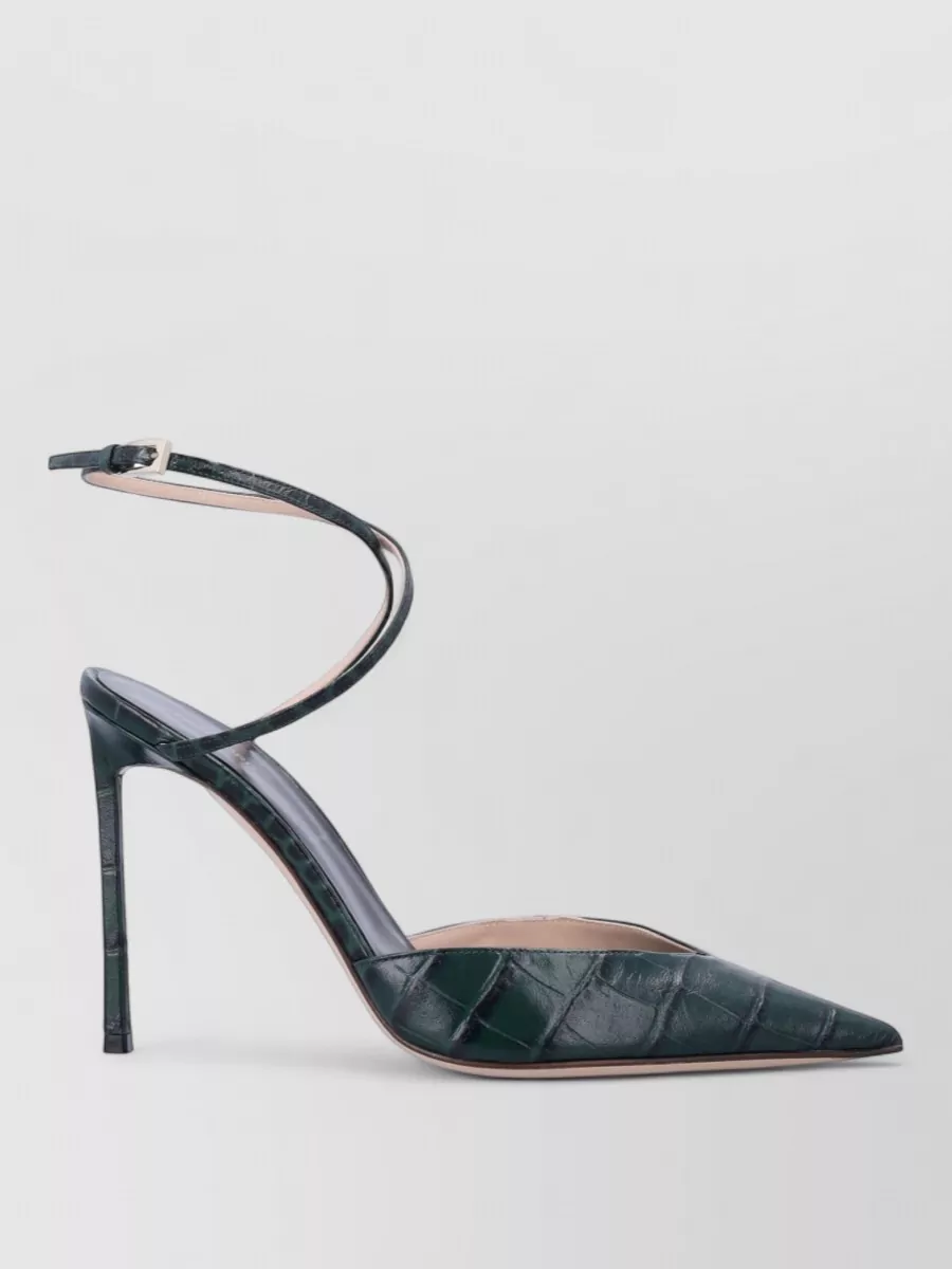 Tom Ford Leather Croc-Effect Pumps