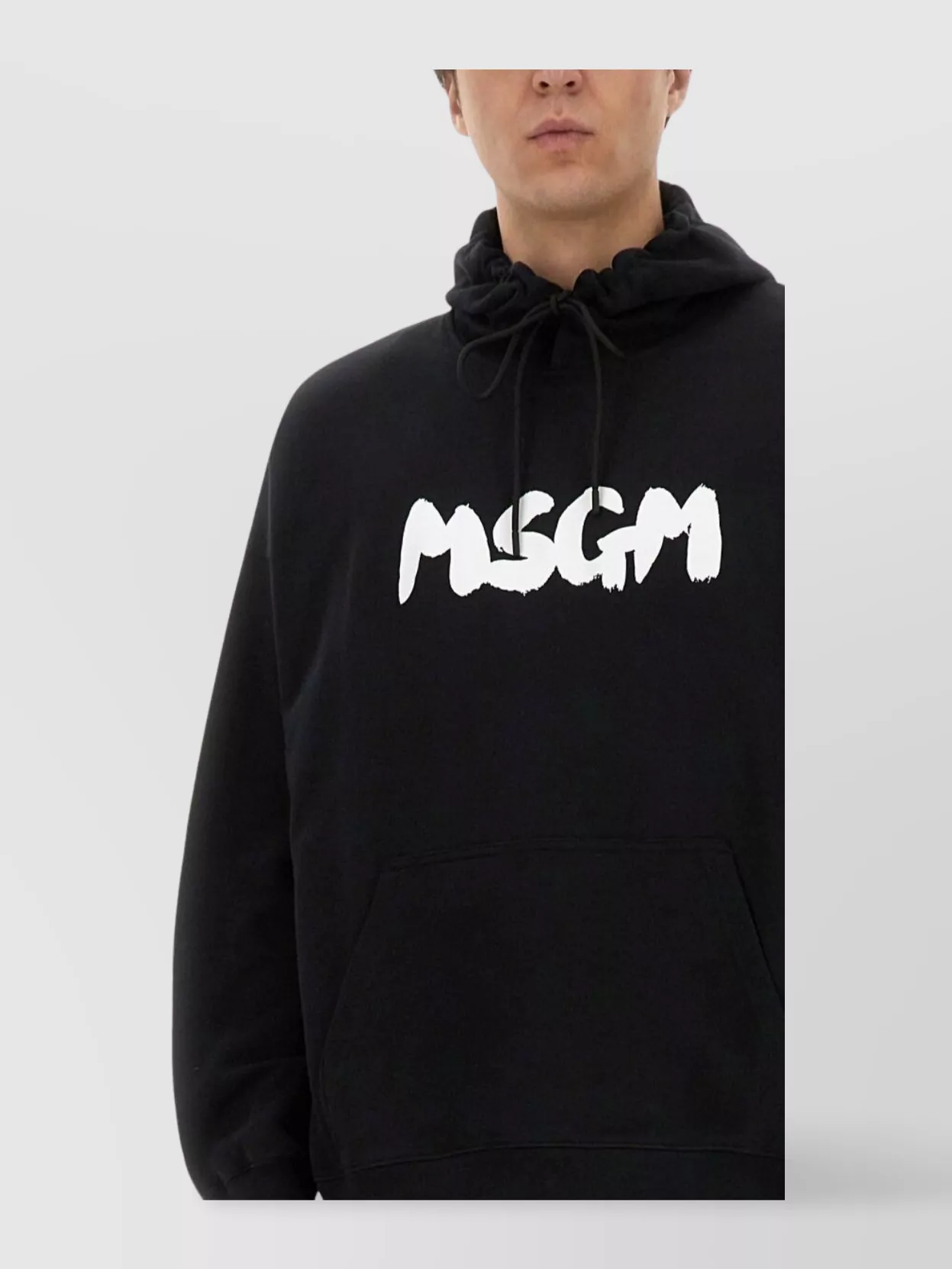 Msgm Hoodie With Drawstring Hood And Kangaroo Pocket