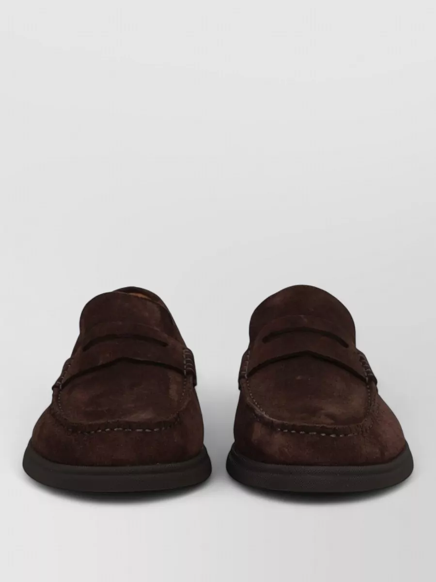 Boss leather slippers