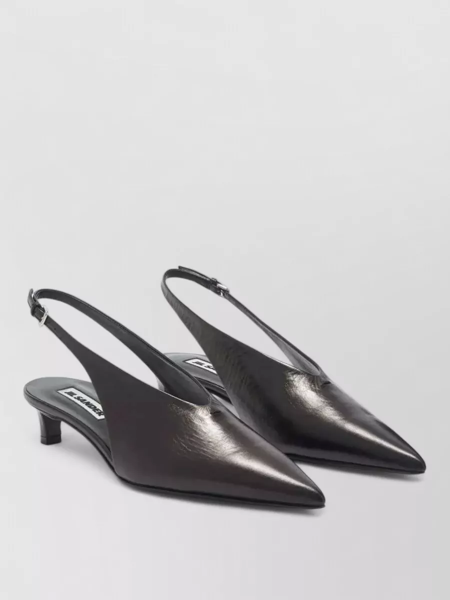 Jil Sander Leather Slingback Pumps