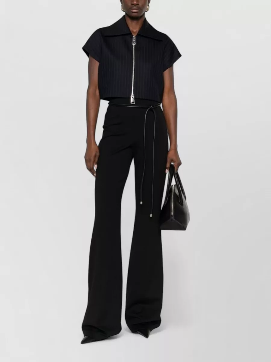 Sportmax high-rise flared wide-leg trousers