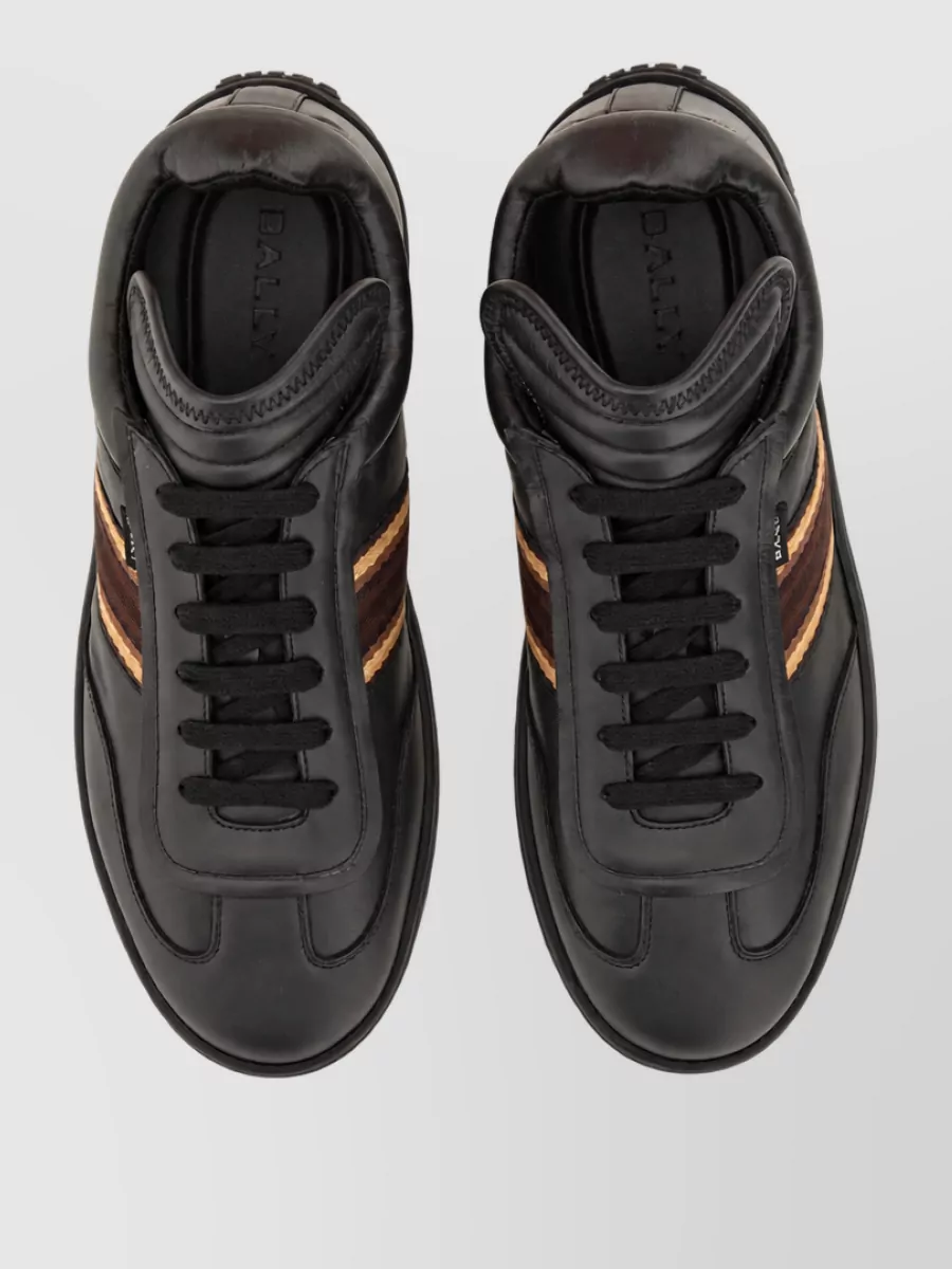 Bally Leather Lace-Up Sneakers