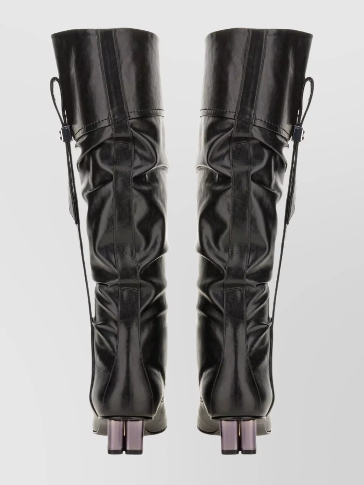 Ganni Butterfly Buckle Knee-High Slouchy Boots