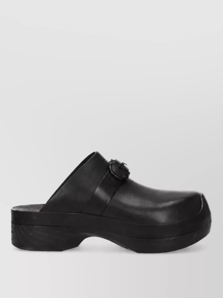 Ferragamo Leather Mules