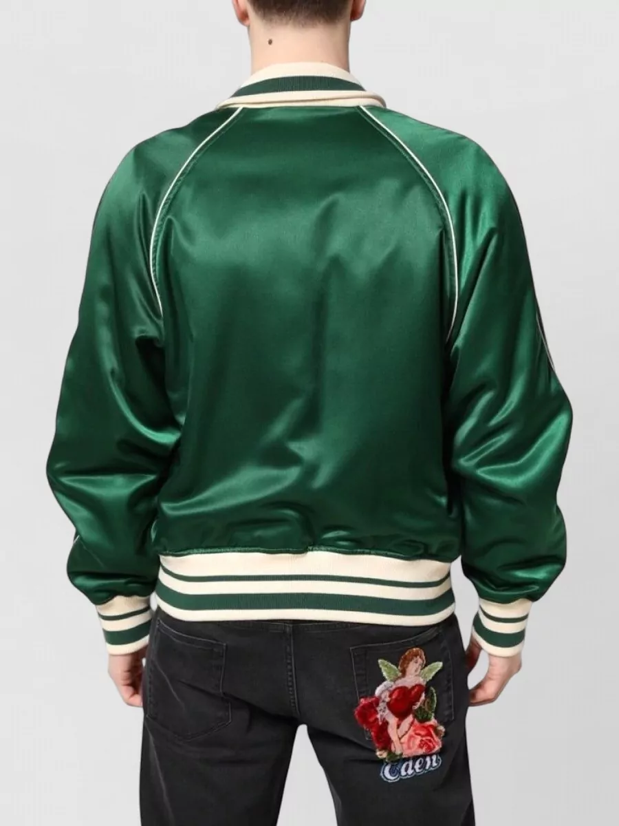 Dolce&Gabbana Floral Logo-Print Bomber Jacket