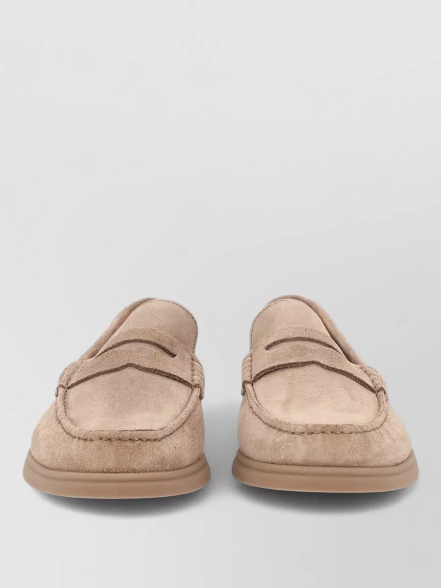 Boss leather loafers