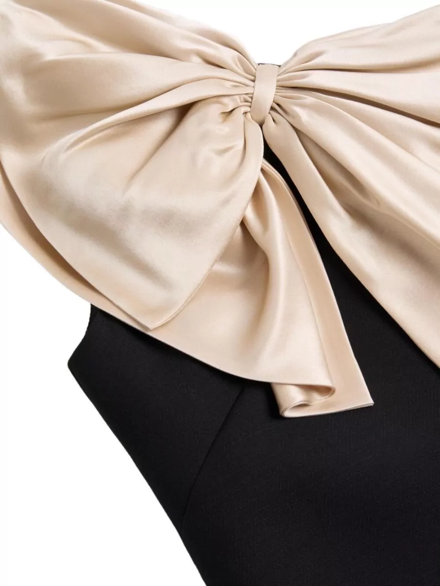 Valentino Garavani One Shoulder Dress Mini Length Bow