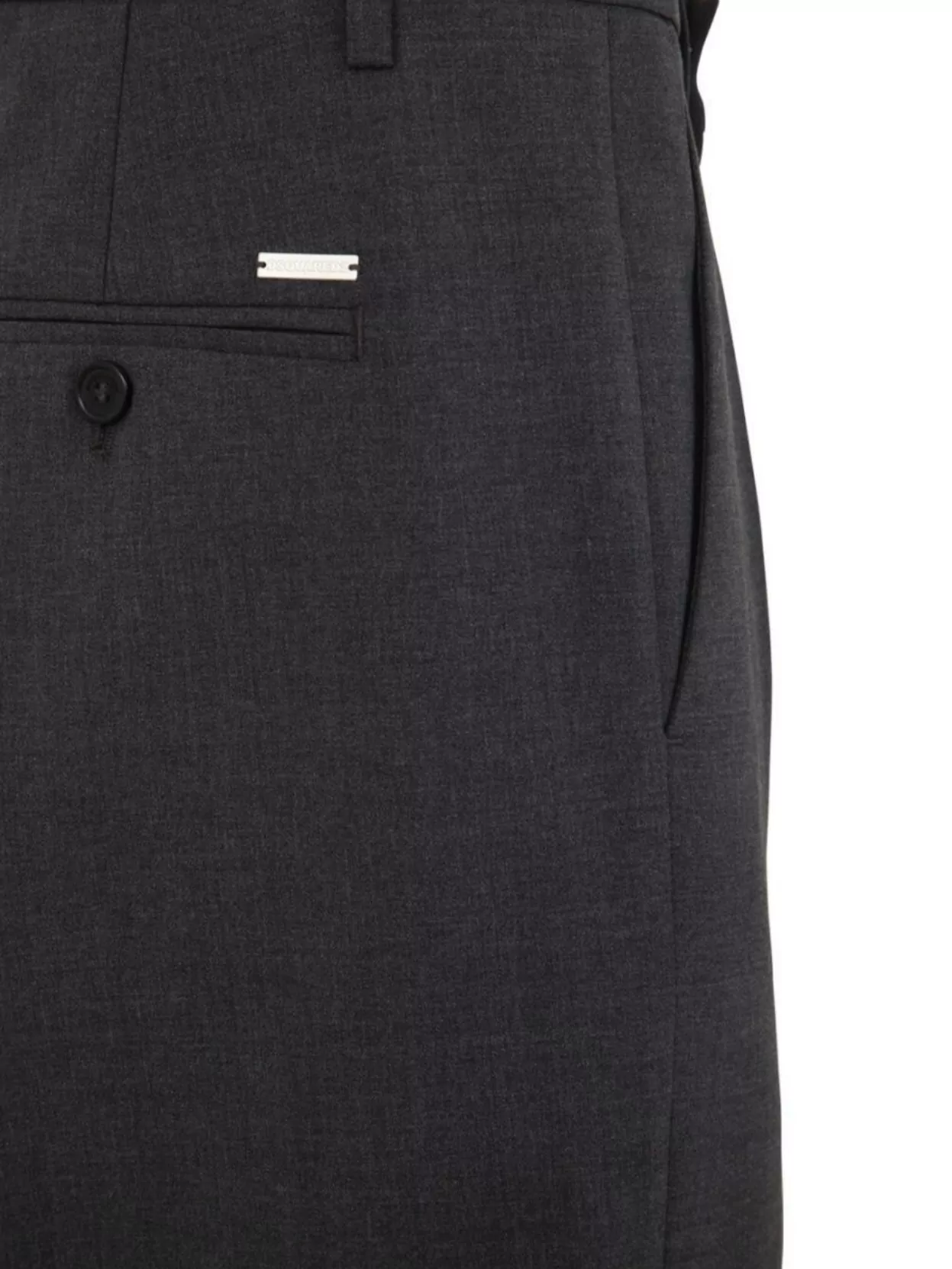 Dsquared2 Casual Trousers With Pockets And Belt Loops In Gray