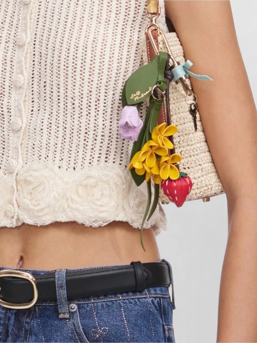 Self-Portrait Crochet Flower Knit Top