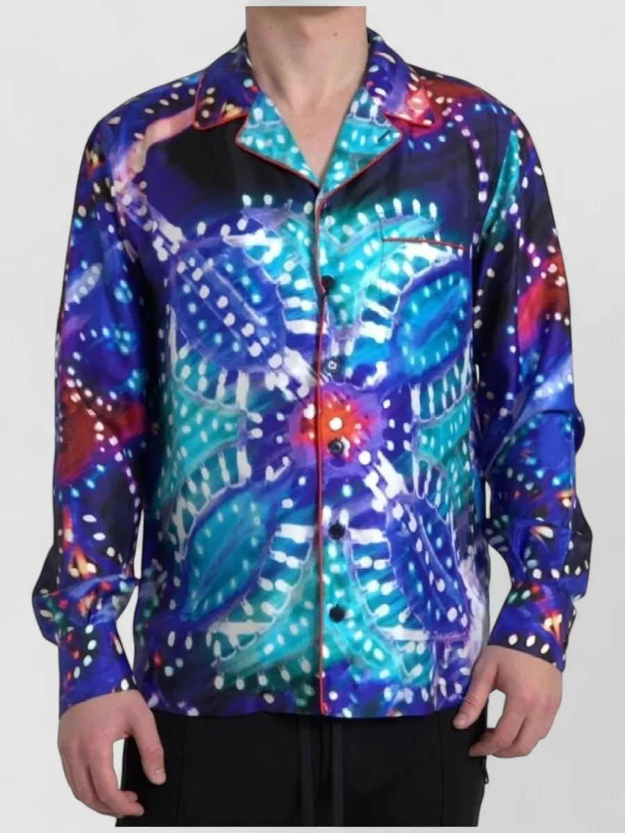 Dolce&Gabbana Silk printed pajama shirt