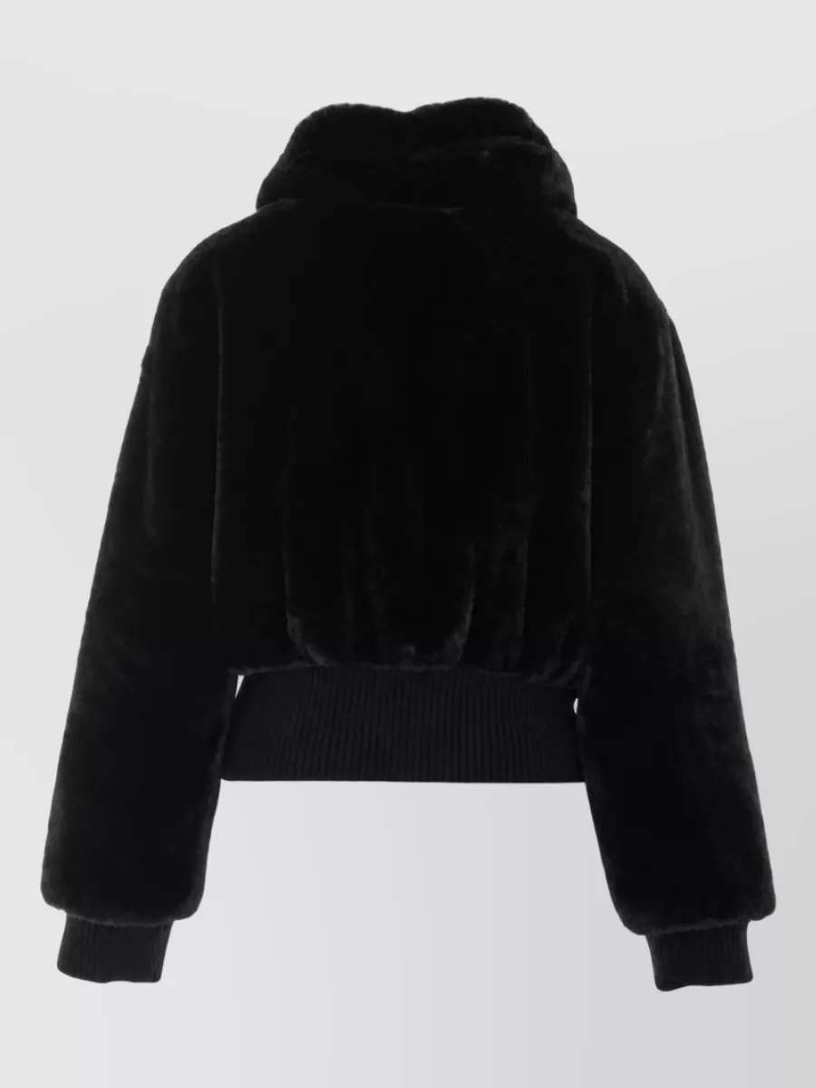 Pinko Faux Fur Bomber Jacket