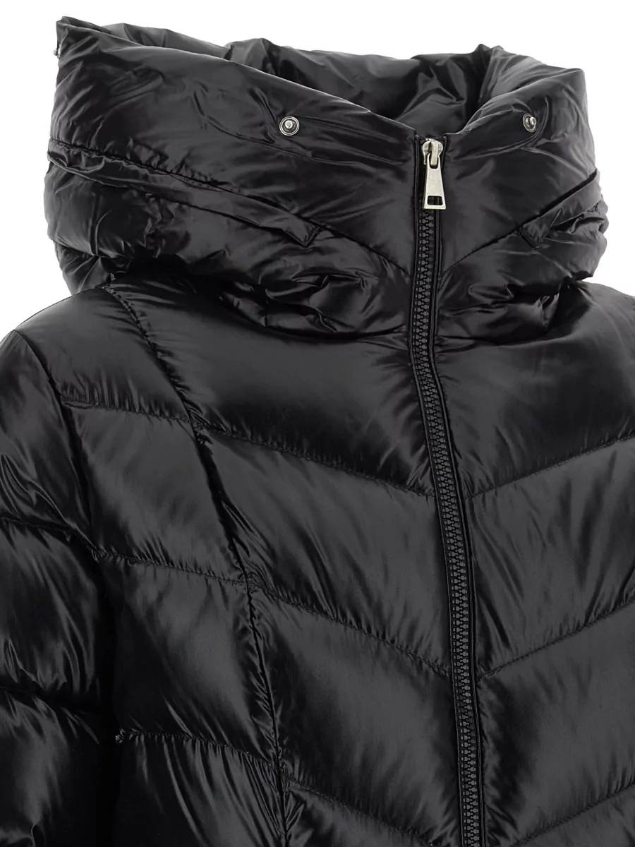 Moncler Down Long Hooded Puffer Coat