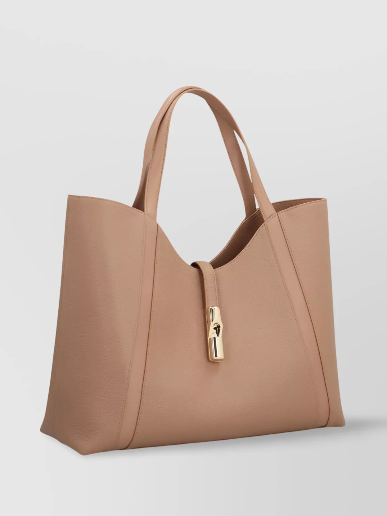 Furla Leather Shoulder Bag Metal Hardware