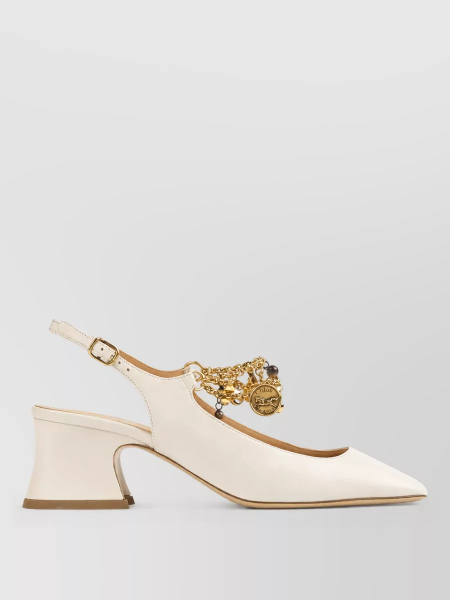 Chloé leather mules