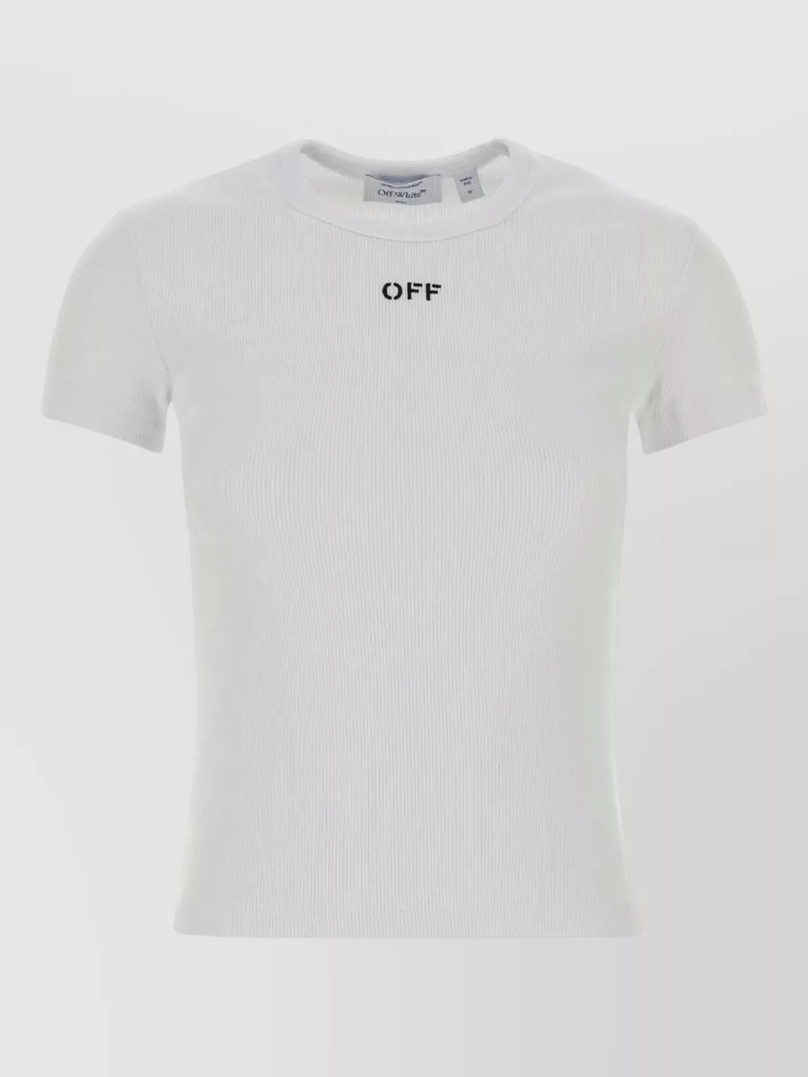 Off-White stretch cotton t-shirt