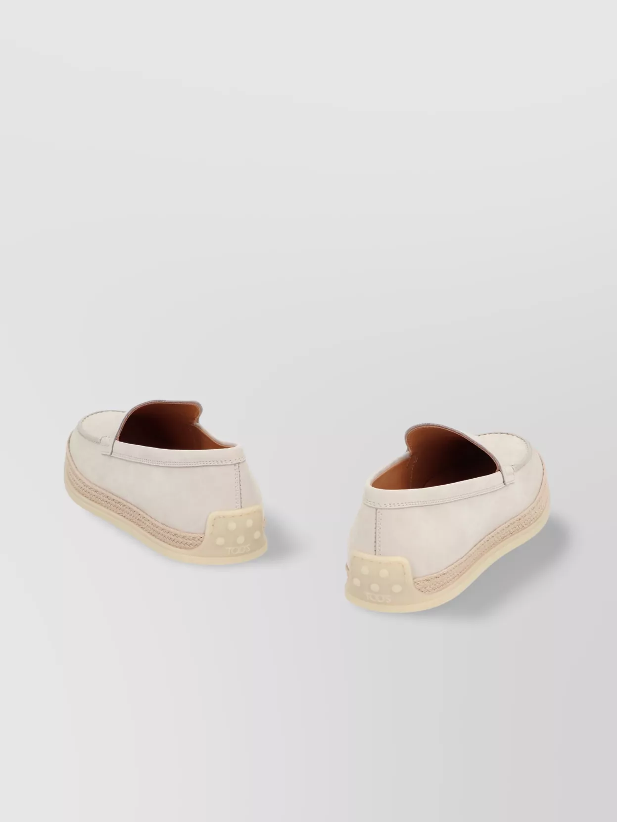 Tod's Leather Loafers Espadrille Sole