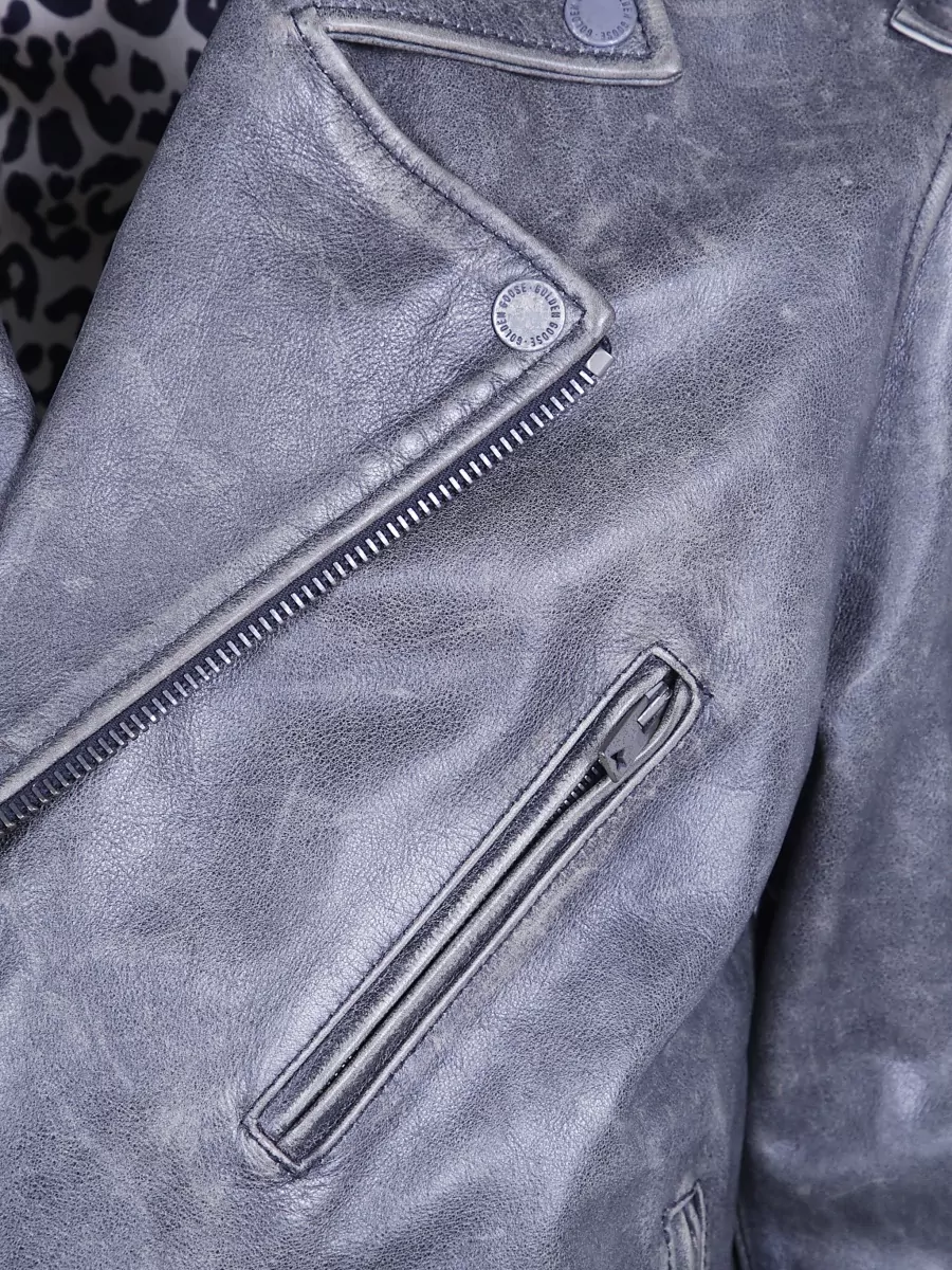 Golden Goose Leather Biker Jacket