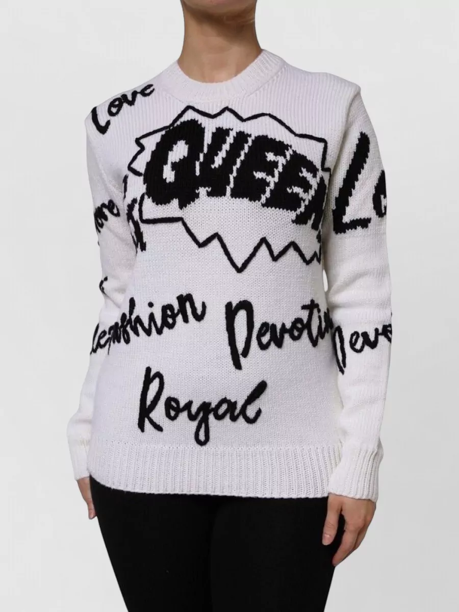 Dolce&Gabbana Wool long-sleeve crew-neck sweater