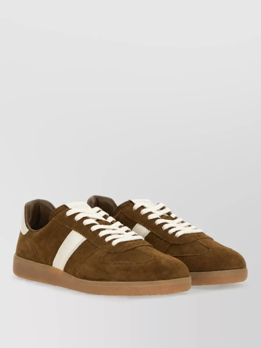 Tom Ford Leather Low-Top Sneakers