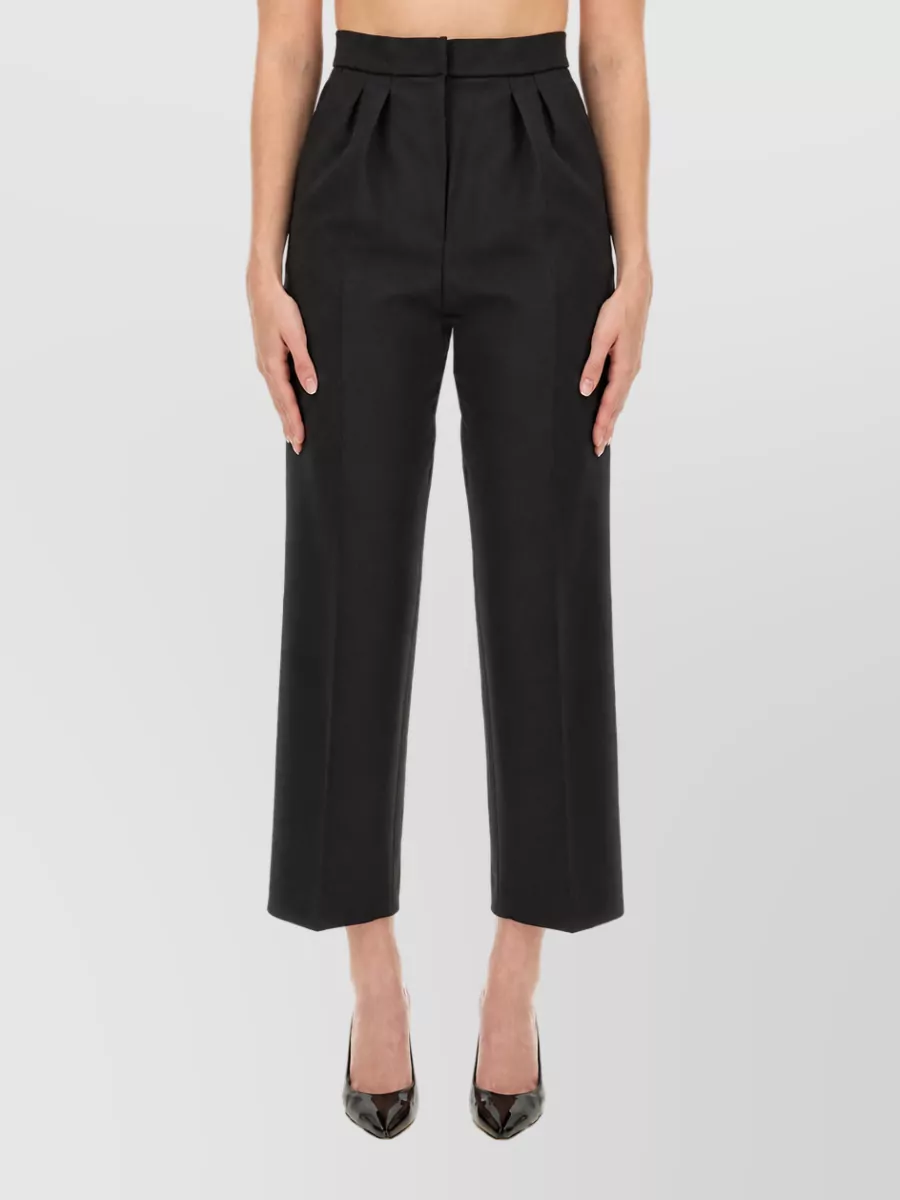 Max Mara Virgin Wool Cropped Trousers