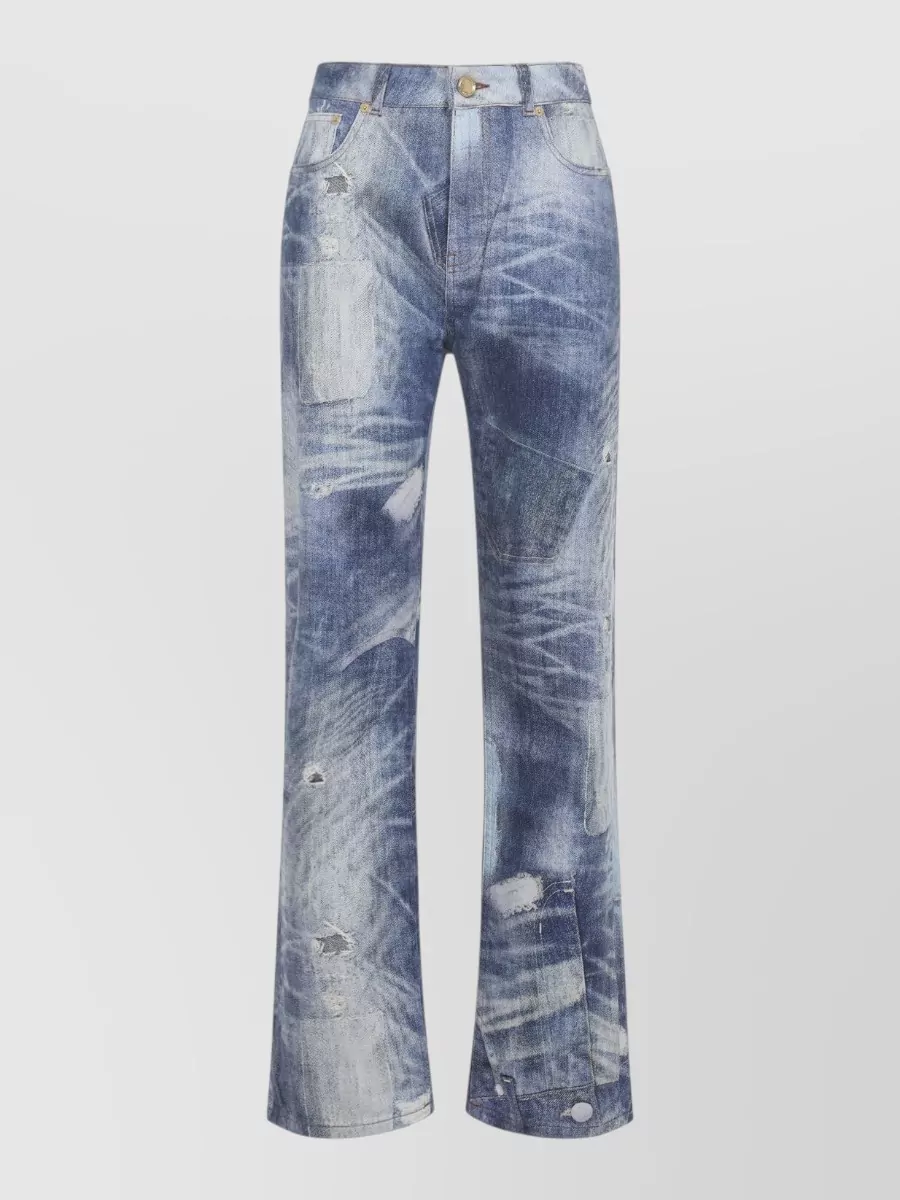 Roberto Cavalli Denim Trousers Five Pockets Belt Loops