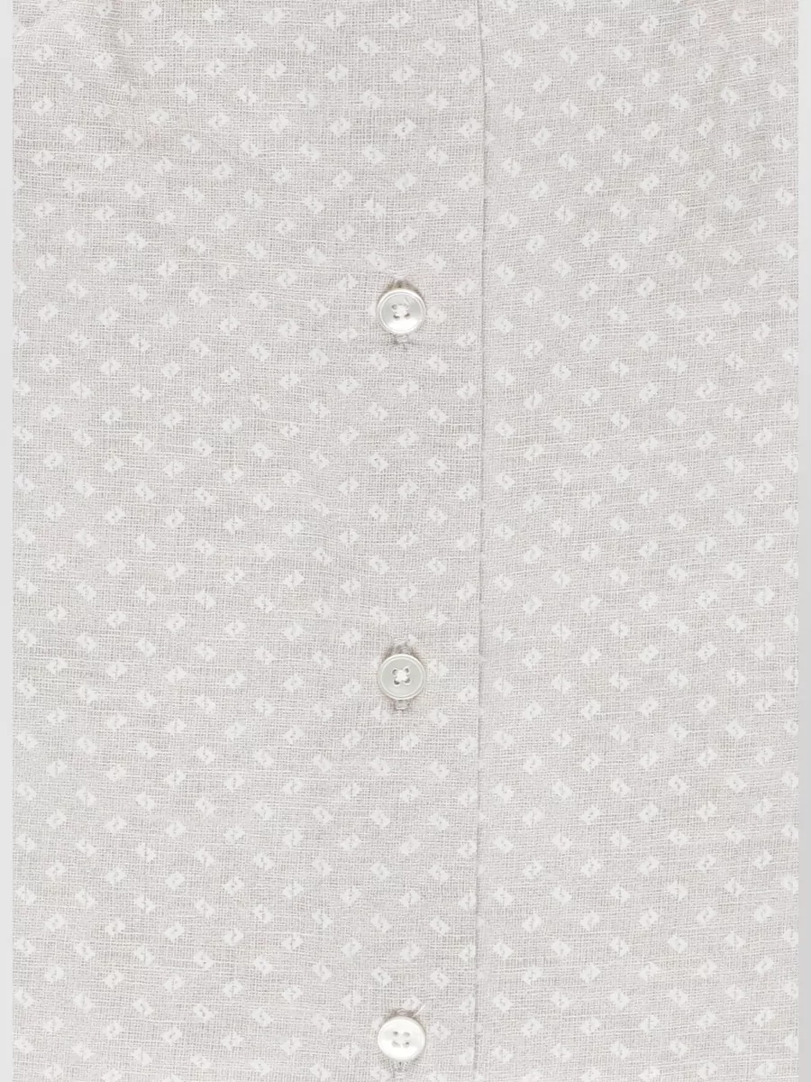 Xacus Geometric Print Long Sleeve Shirt