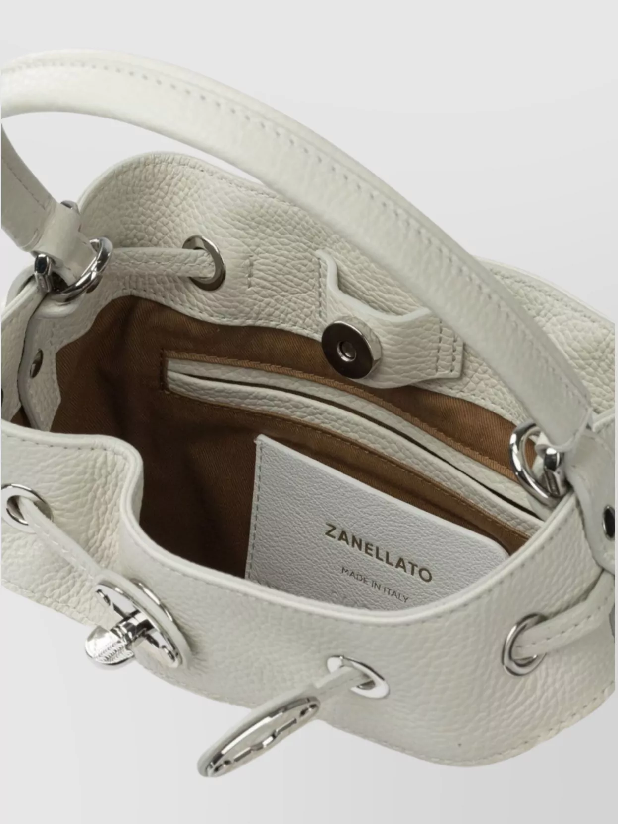 Zanellato Monda Dolly Textured Fabric Bucket Bag