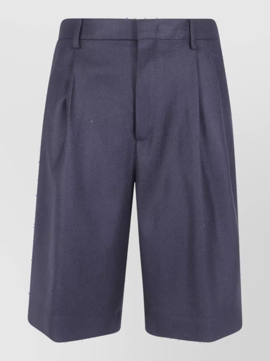 Tagliatore Virgin Wool Bermuda Tailored Trousers