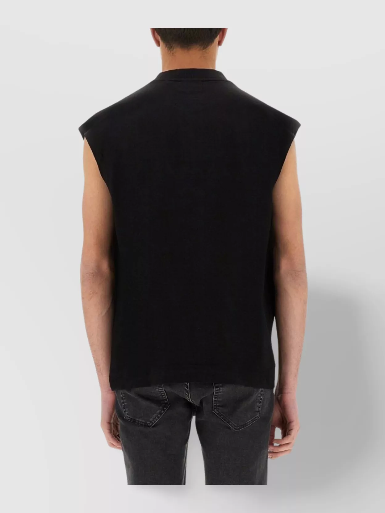 Boss Crew Neck Sleeveless Cotton T-Shirt