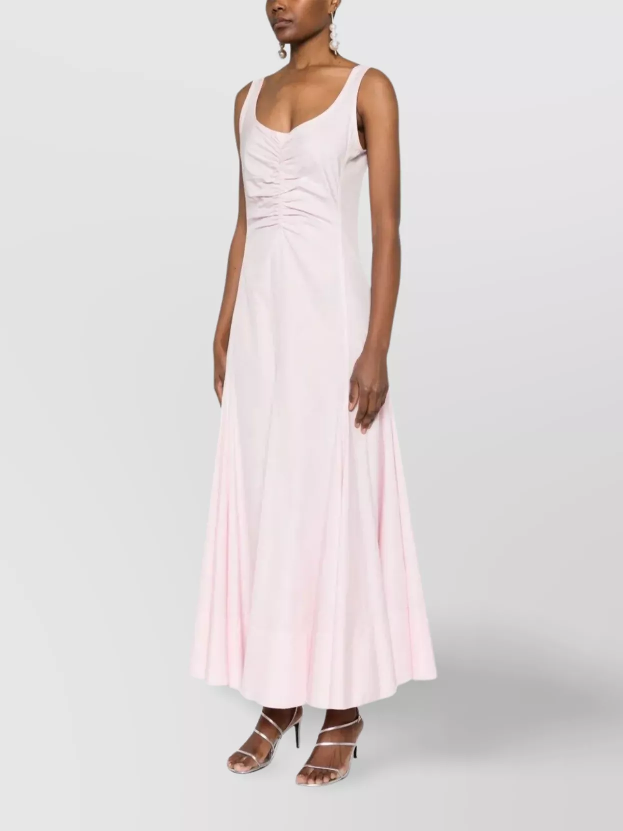 Sportmax Flared Hem Sleeveless Midi Dress