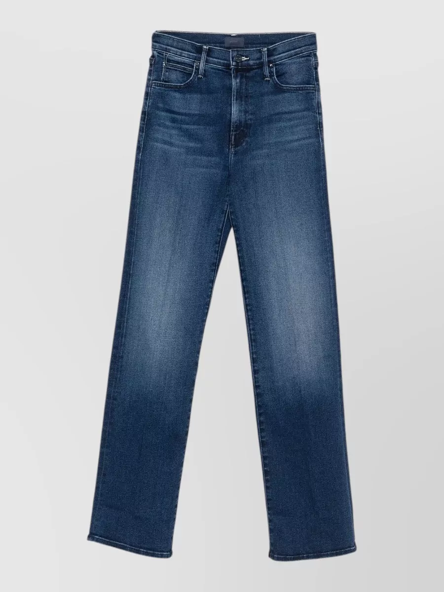 Mother Denim High-Rise Straight-Leg Jeans