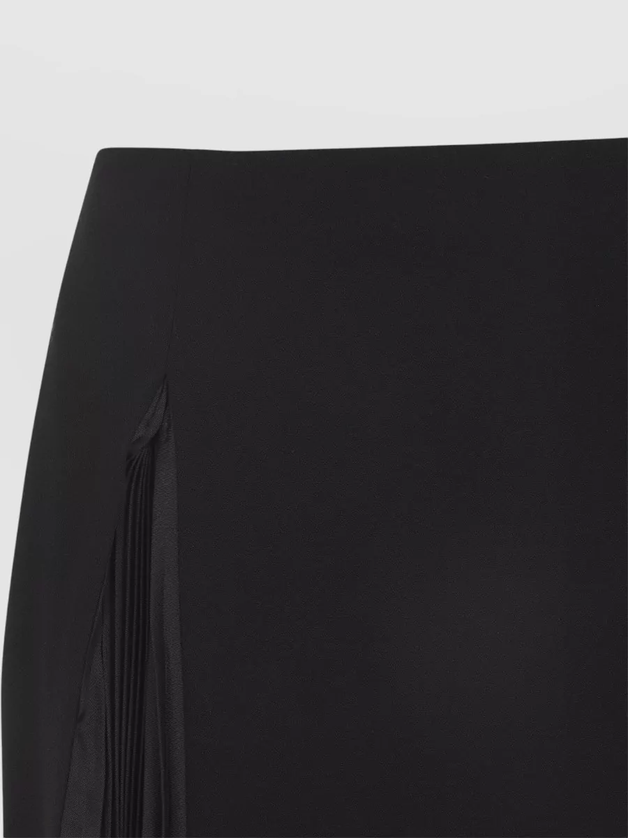 Jil Sander Virgin Wool Asymmetric Pleated Midi Skirt