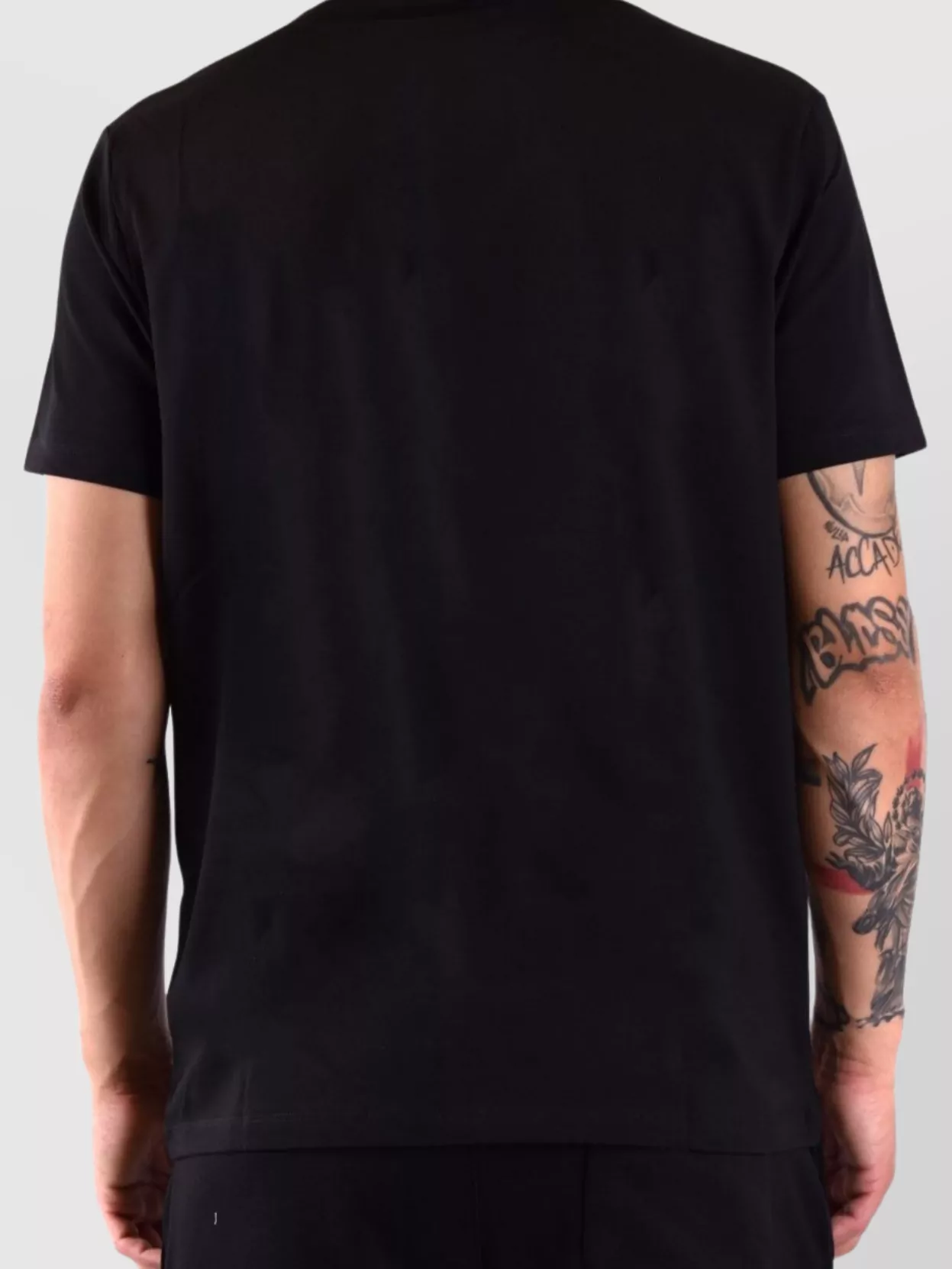 Karl Lagerfeld Pocket Graphic Print Round Neck T-Shirt