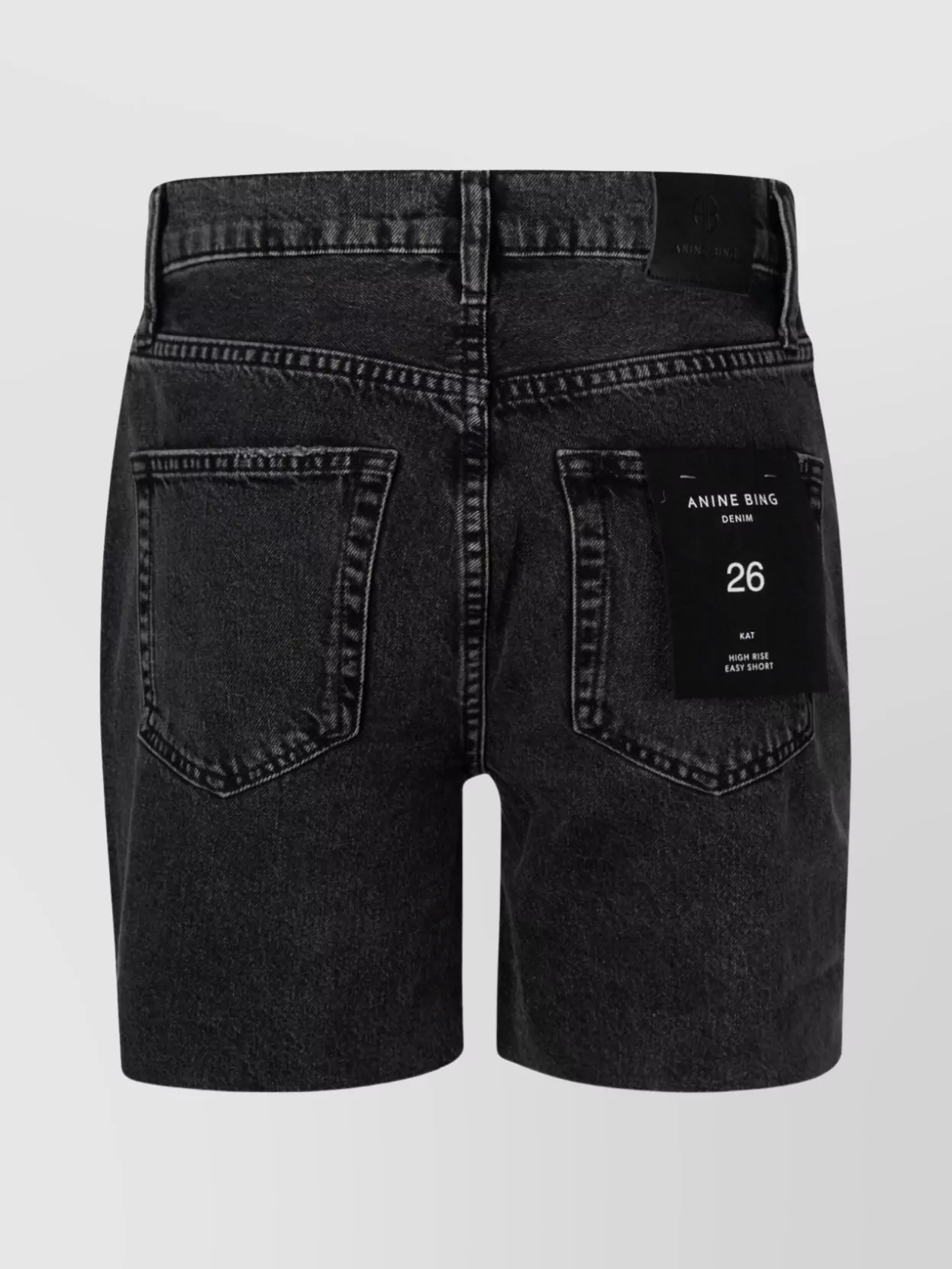 Anine Bing Casual Shorts With Pockets And Loops In Black