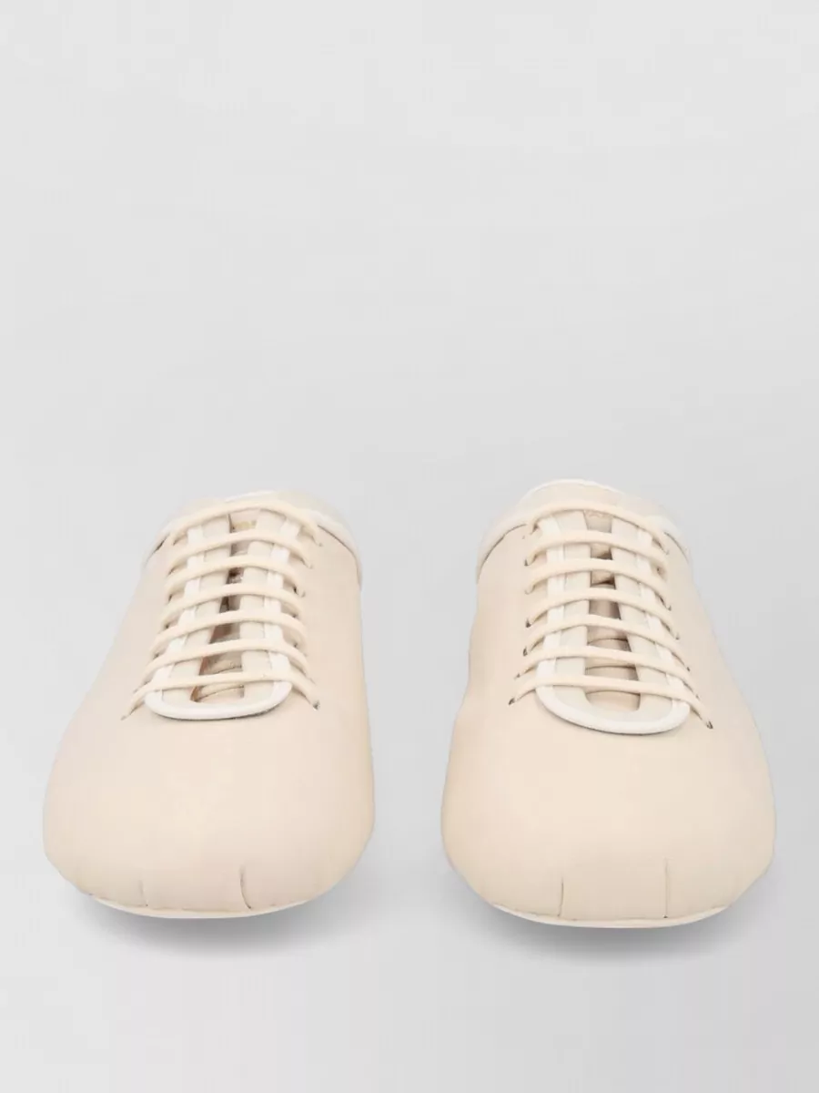 Dries Van Noten leather lace-up sneakers