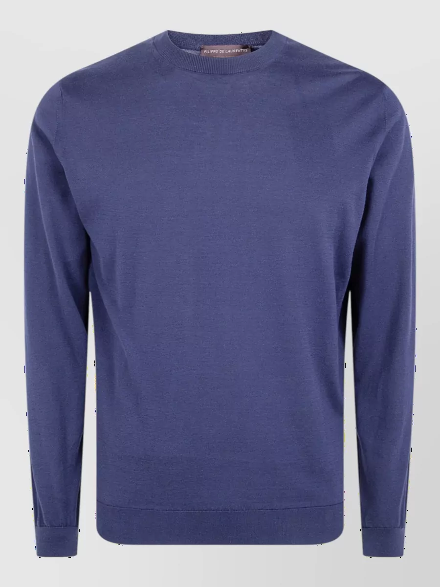 Filippo De Laurentis fine-knit cotton crew-neck jumper