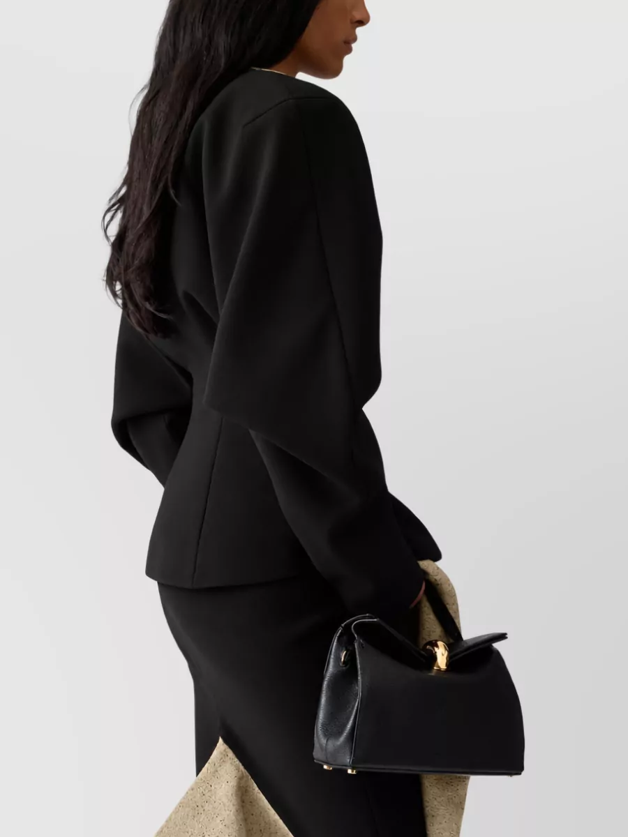 Jacquemus Speckled Wrap Suit Jacket