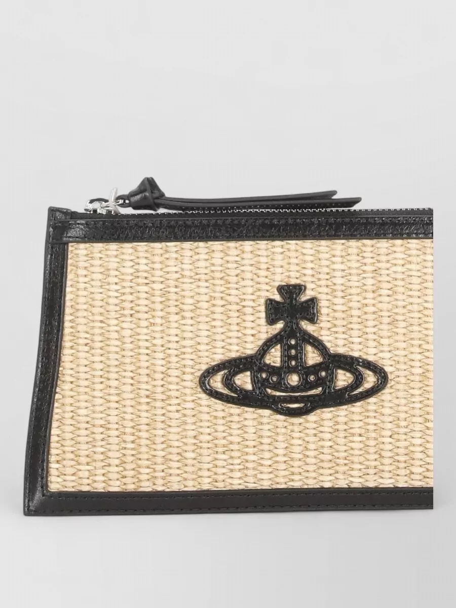 Vivienne Westwood Flat Small Intrecciata Clutch Bag
