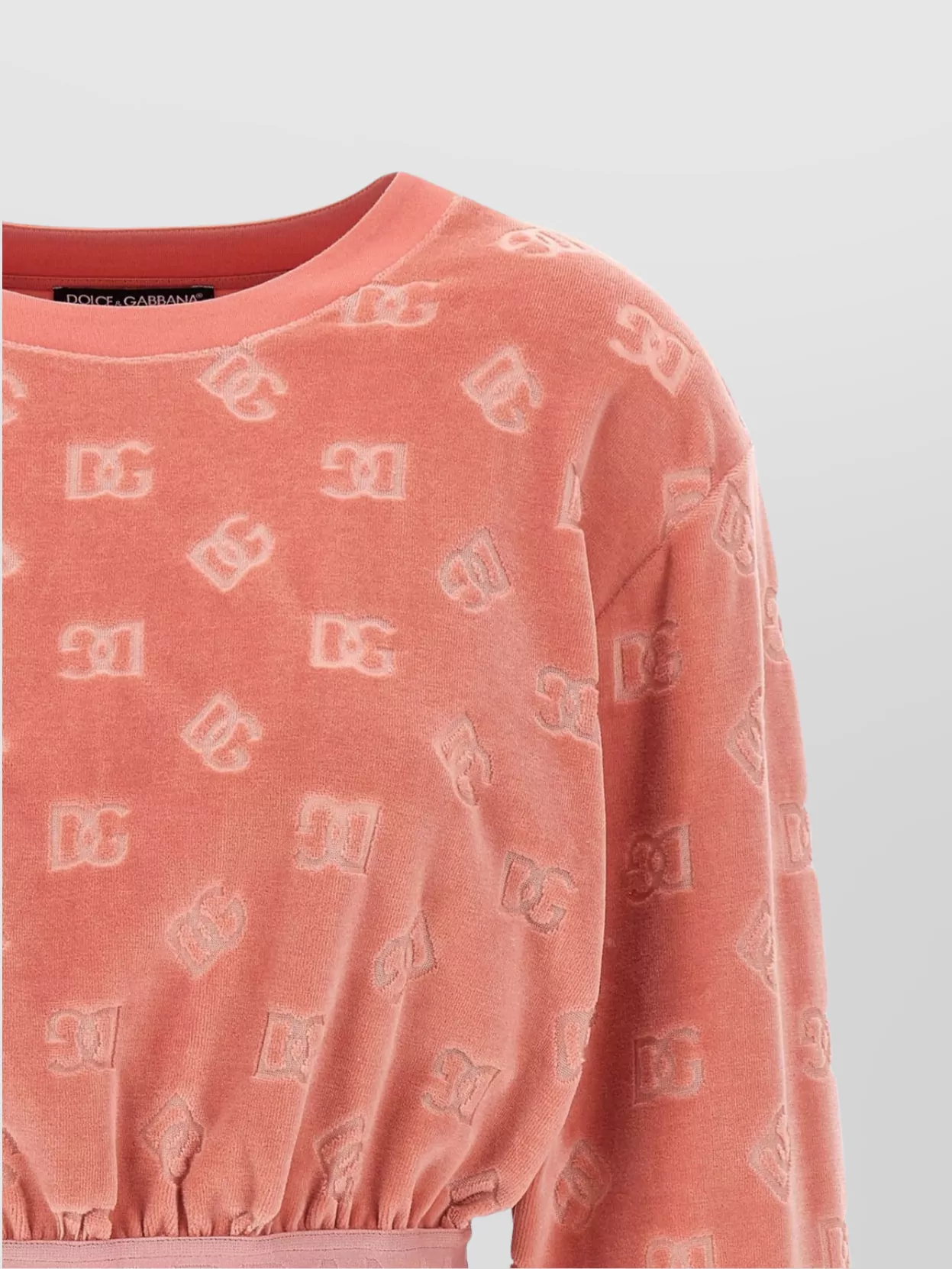 Dolce&Gabbana Crewneck Logo Sweatshirt Elastic Waistband