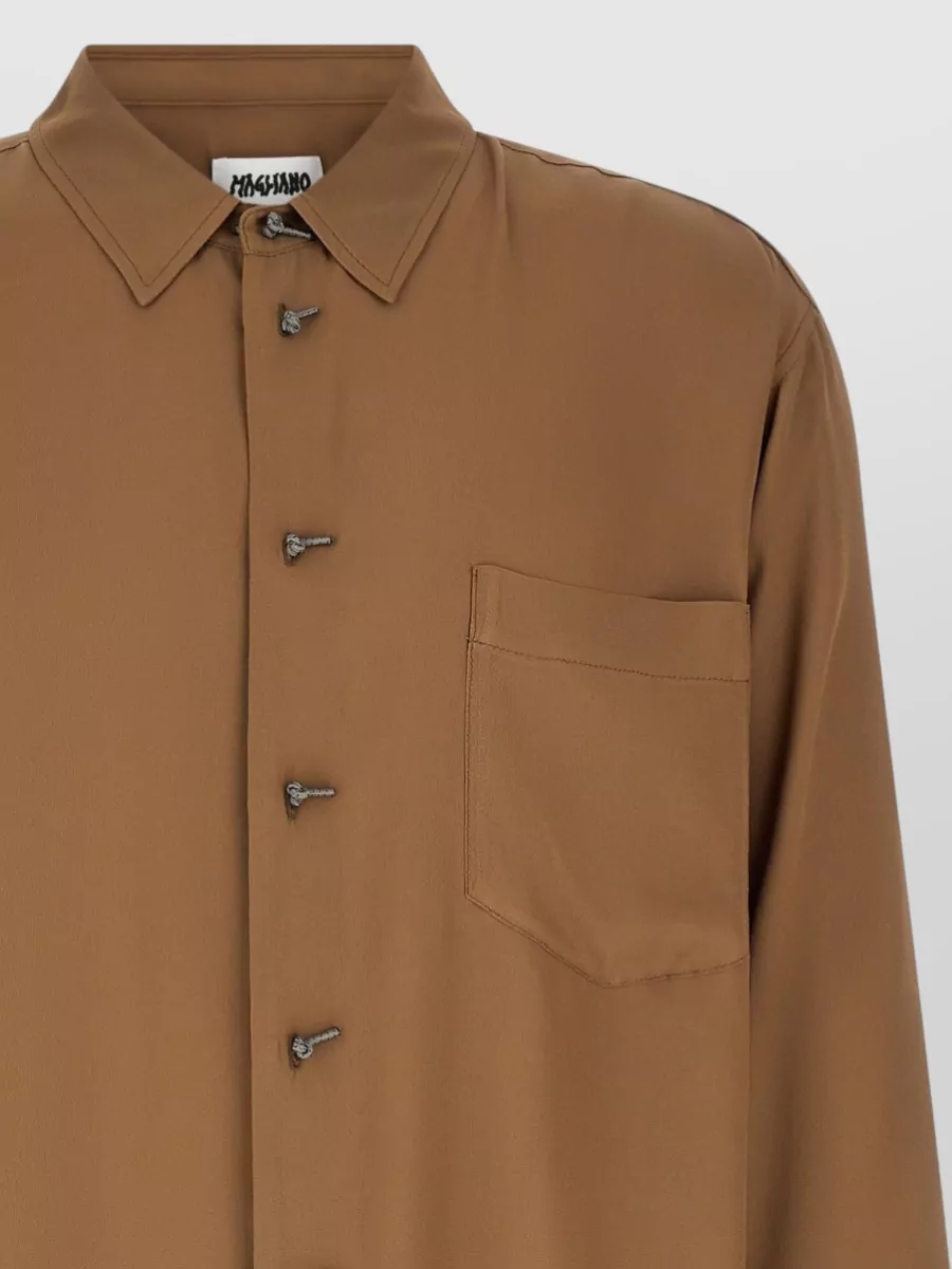 Magliano Trekking Shirt Long Sleeves Straight Collar Buttoned Cuffs
